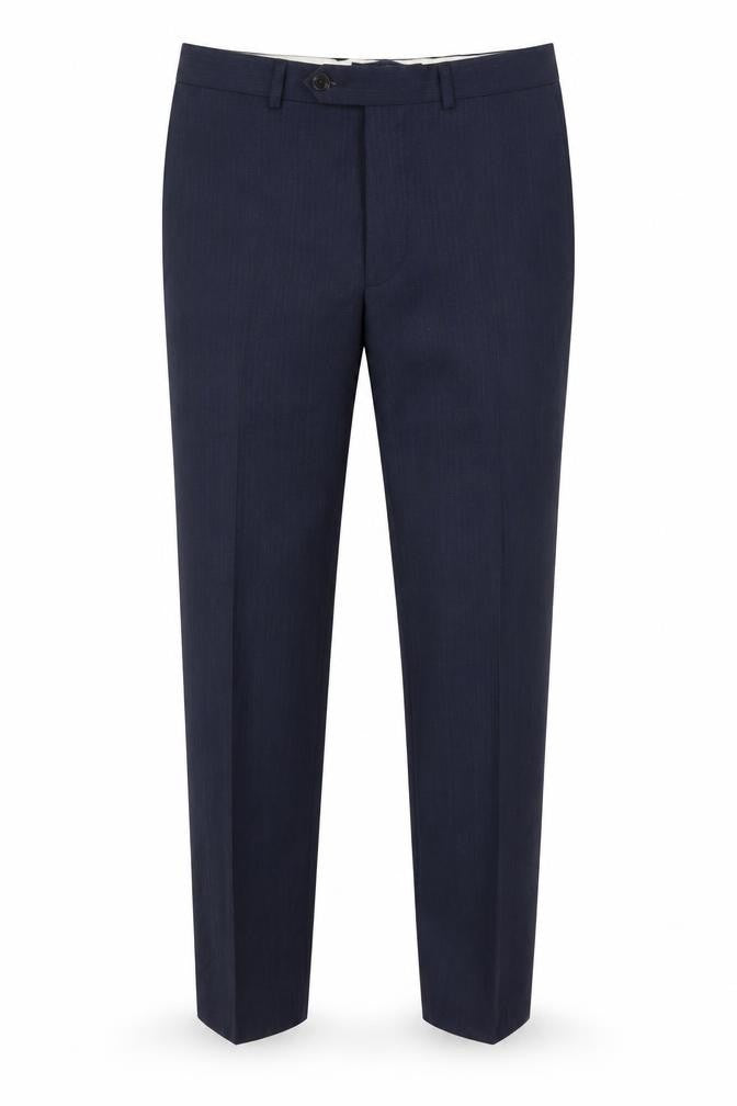 Marks and Spencer Mens Blue Polyester Trousers Size 34 in L29 in Regular Zip