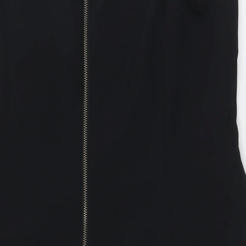 Very Womens Black Polyester A-Line Size 18 Round Neck Zip
