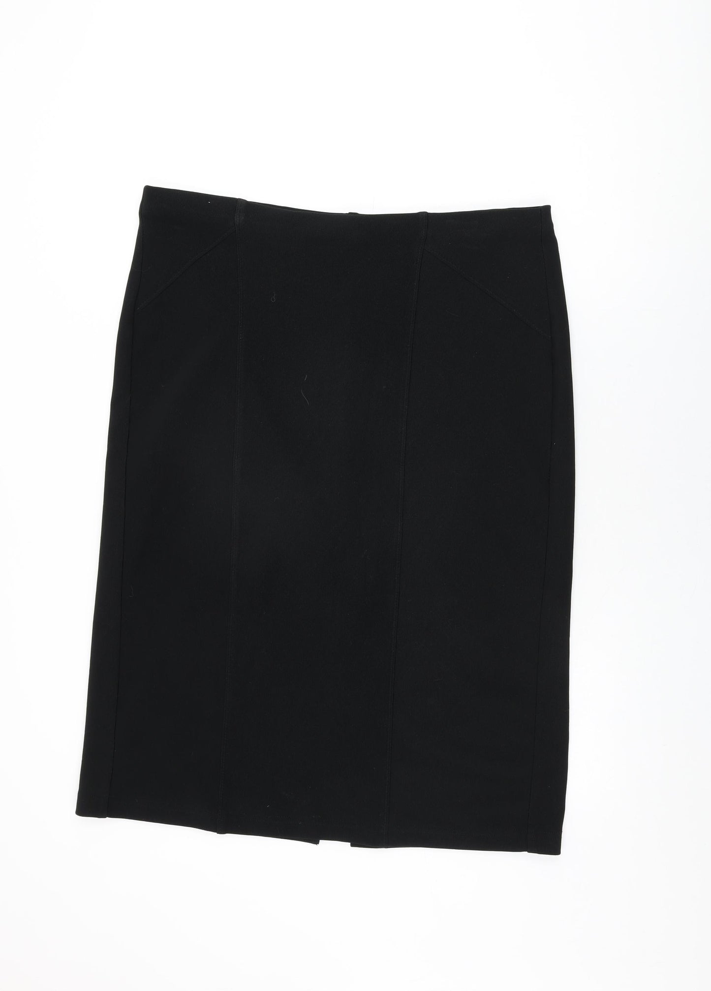 Marks and Spencer Womens Black Polyester Straight & Pencil Skirt Size 20