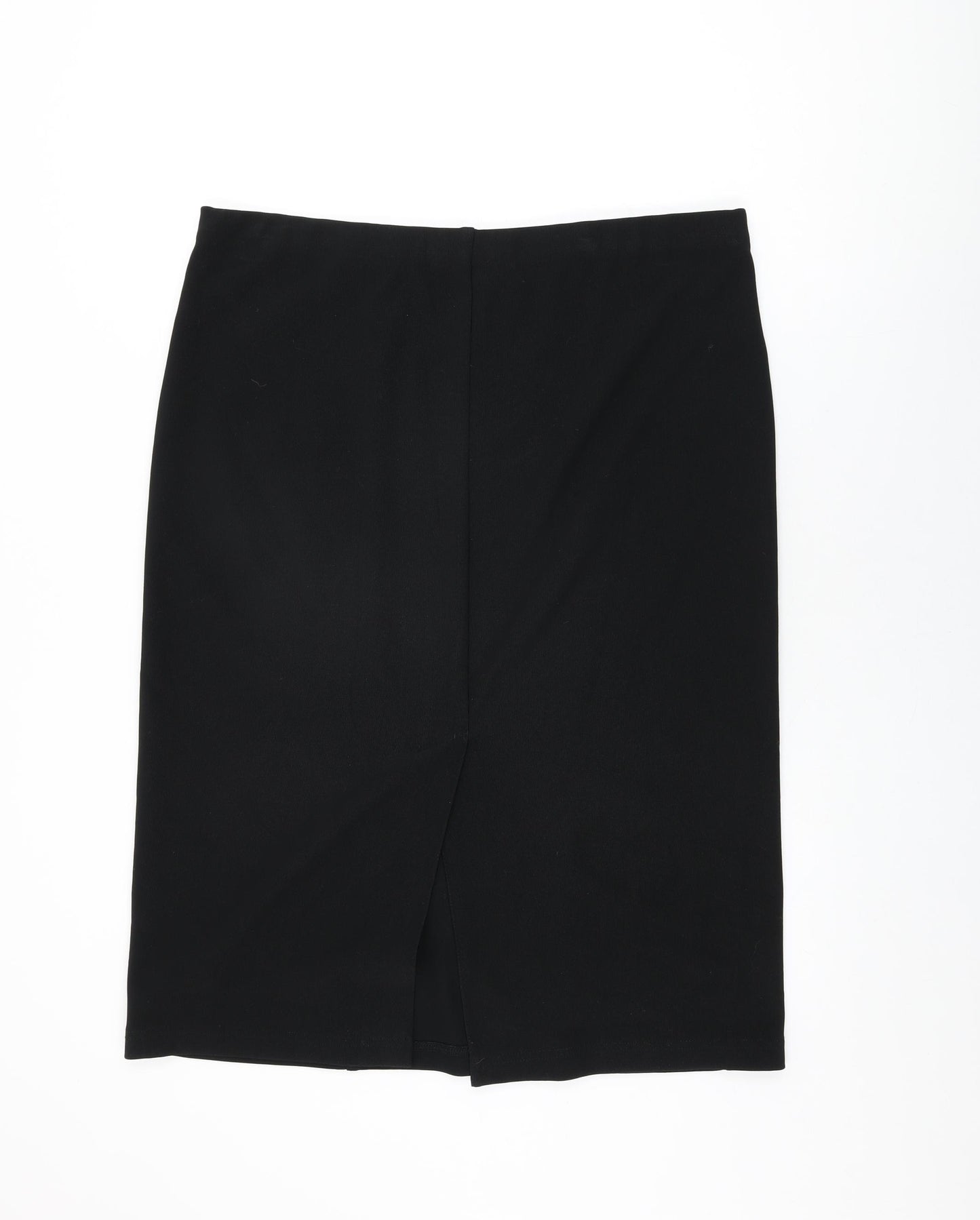 Marks and Spencer Womens Black Polyester Straight & Pencil Skirt Size 20