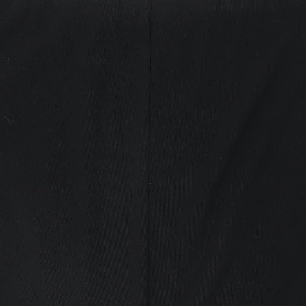 Marks and Spencer Womens Black Polyester Straight & Pencil Skirt Size 20