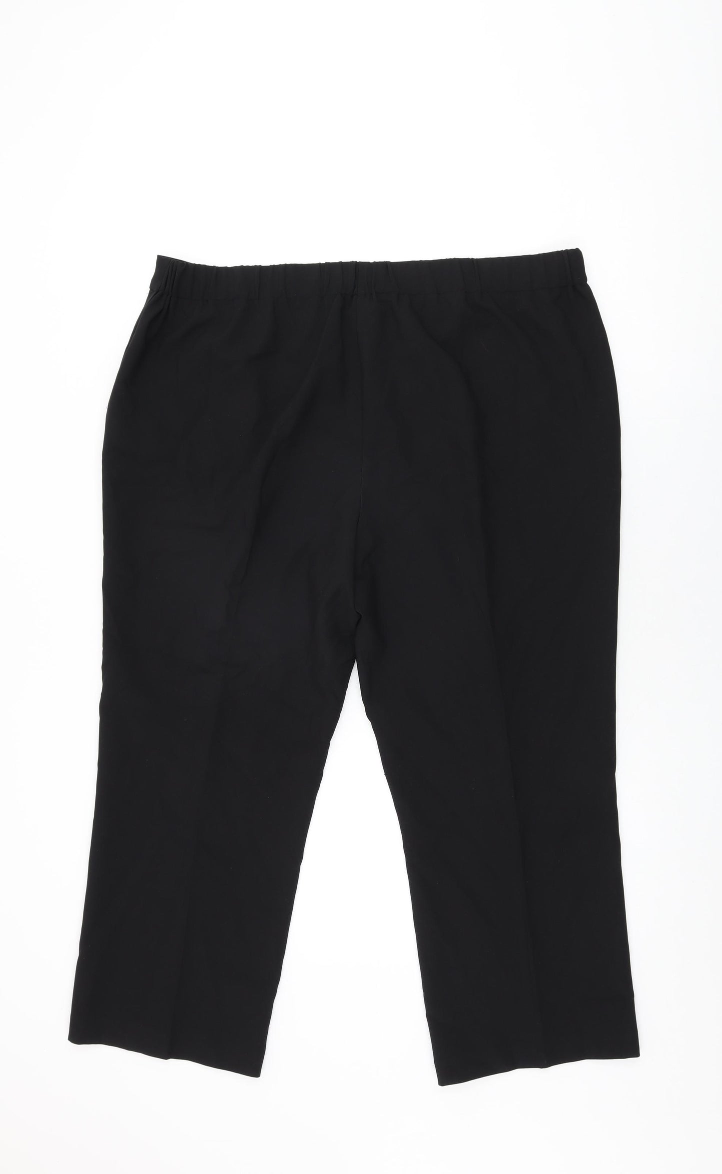 Bonmarché Womens Black Polyester Trousers Size 18 L25 in Regular