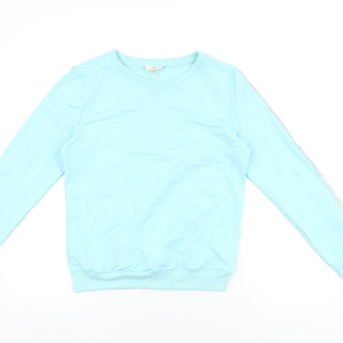 Emma & Ashley Womens Blue Cotton Pullover Sweatshirt Size L Pullover