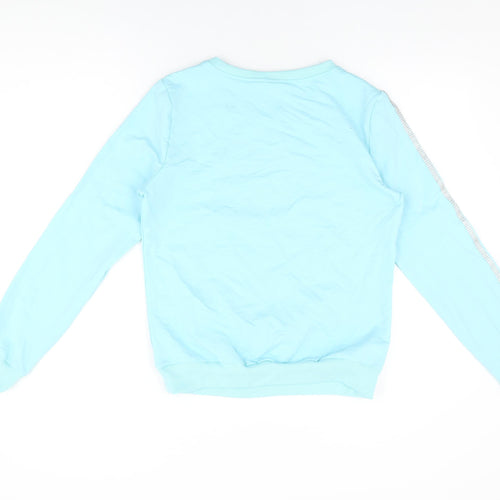 Emma & Ashley Womens Blue Cotton Pullover Sweatshirt Size L Pullover