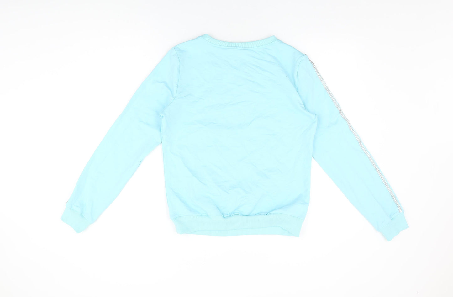 Emma & Ashley Womens Blue Cotton Pullover Sweatshirt Size L Pullover
