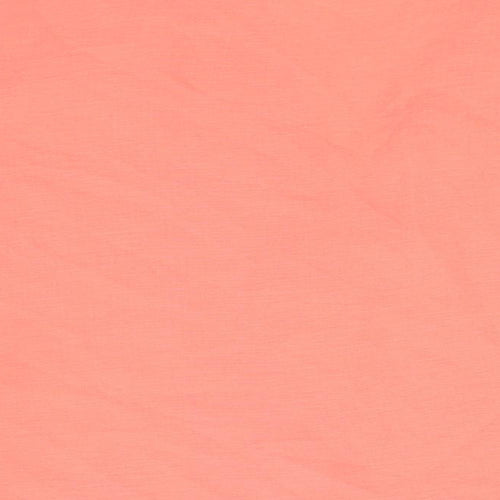 New Look Womens Pink Polyester Basic Button-Up Size 8 V-Neck