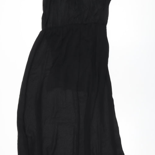 Brandy Melville Womens Black Polyester Maxi One Size Round Neck Pullover