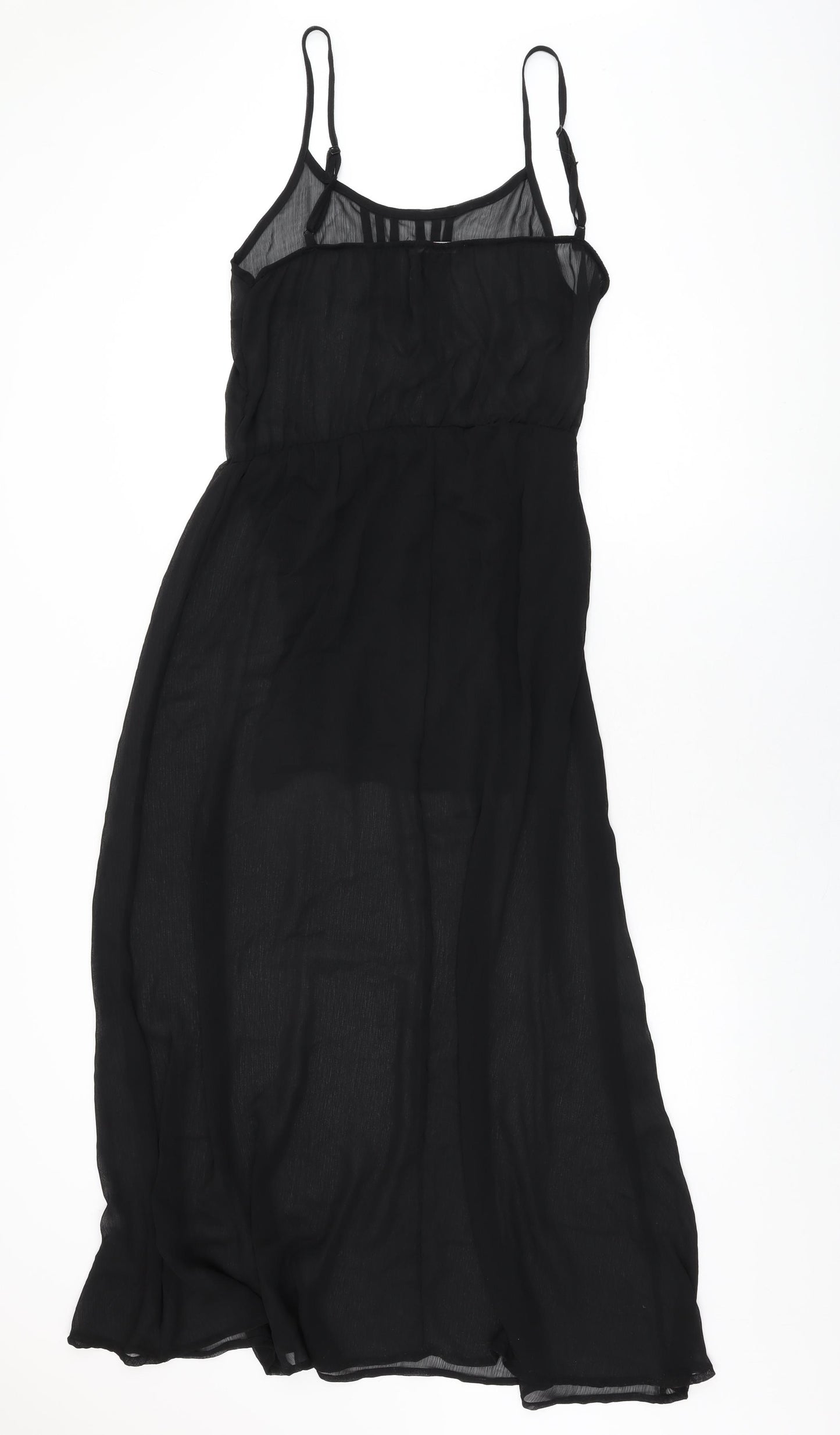 Brandy Melville Womens Black Polyester Maxi One Size Round Neck Pullover