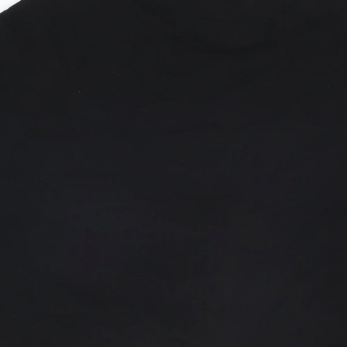 NEXT Womens Black Polyester Basic T-Shirt Size 12 Round Neck