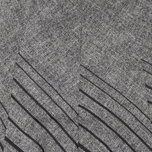 Marks and Spencer Womens Grey Polyester A-Line Skirt Size 14