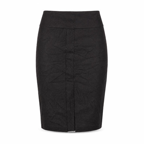 Zara Womens Brown Wool Straight & Pencil Skirt Size L Zip