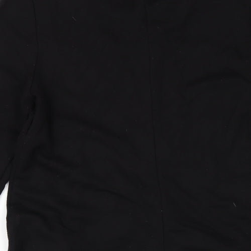Roman Womens Black Polyester A-Line Size 14 Round Neck Pullover