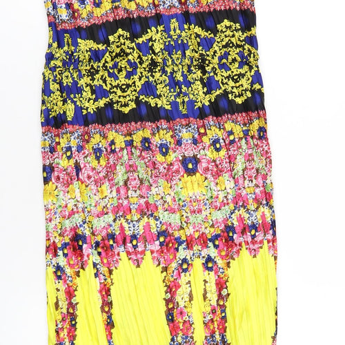 Louche Womens Multicoloured Geometric Polyester A-Line Size 10 Scoop Neck Pullover