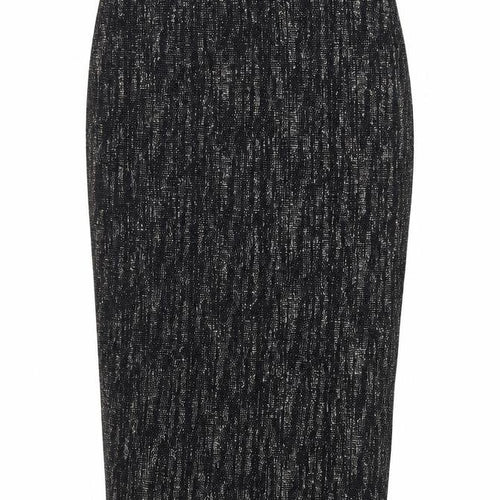 River Island Womens Black Nylon Straight & Pencil Skirt Size 6