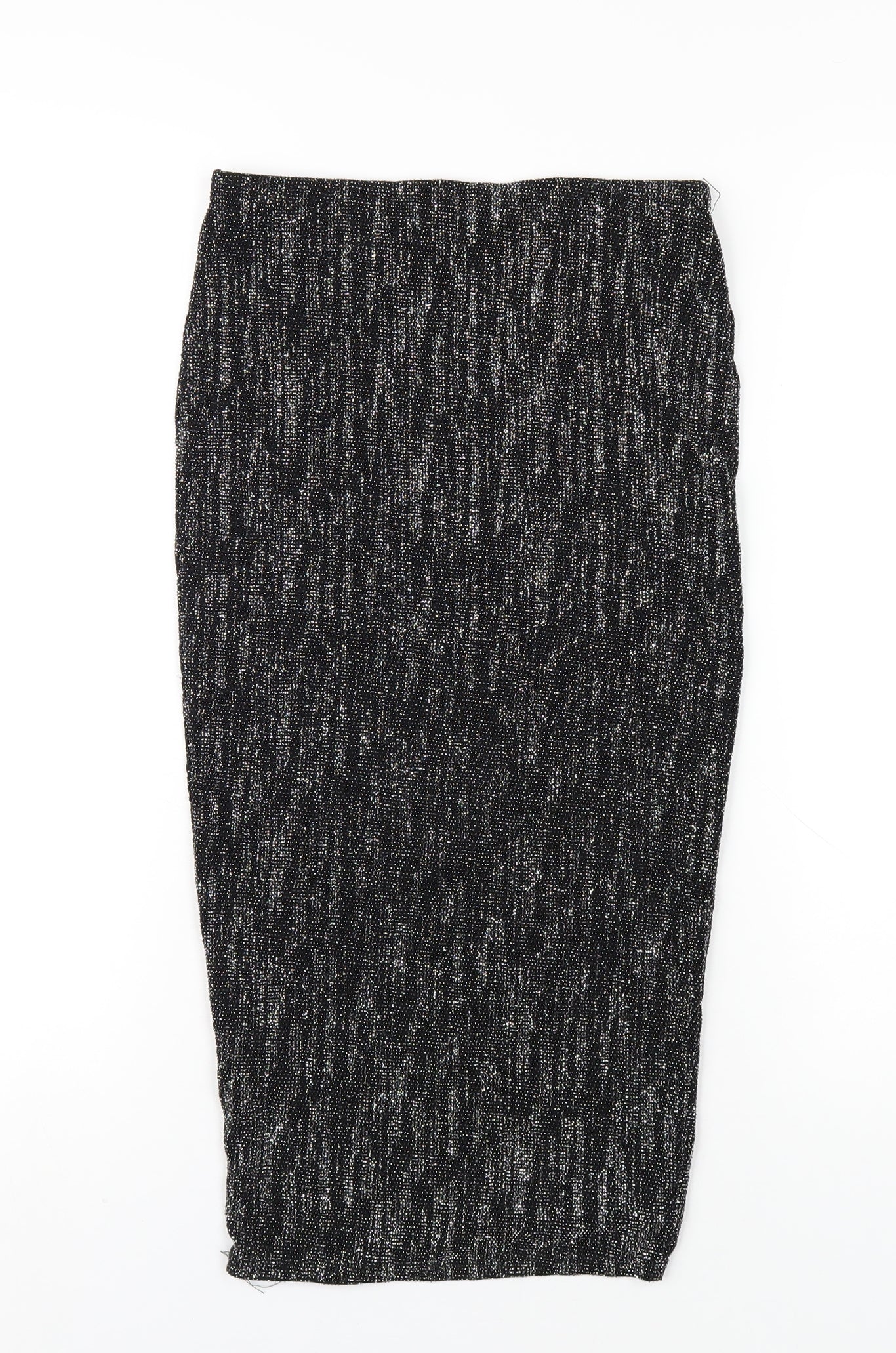 River Island Womens Black Nylon Straight & Pencil Skirt Size 6