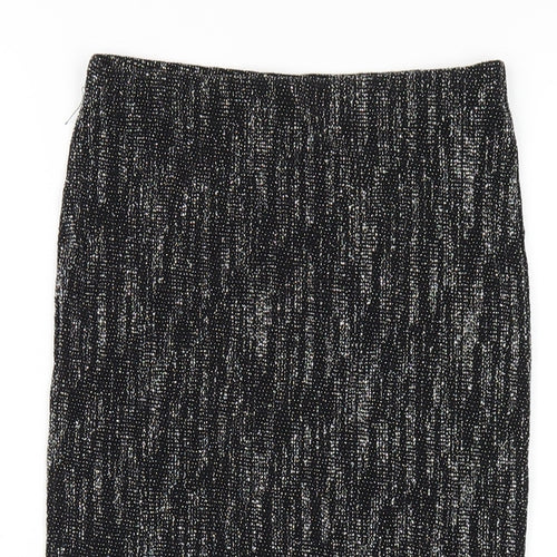 River Island Womens Black Nylon Straight & Pencil Skirt Size 6
