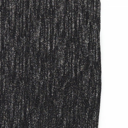 River Island Womens Black Nylon Straight & Pencil Skirt Size 6