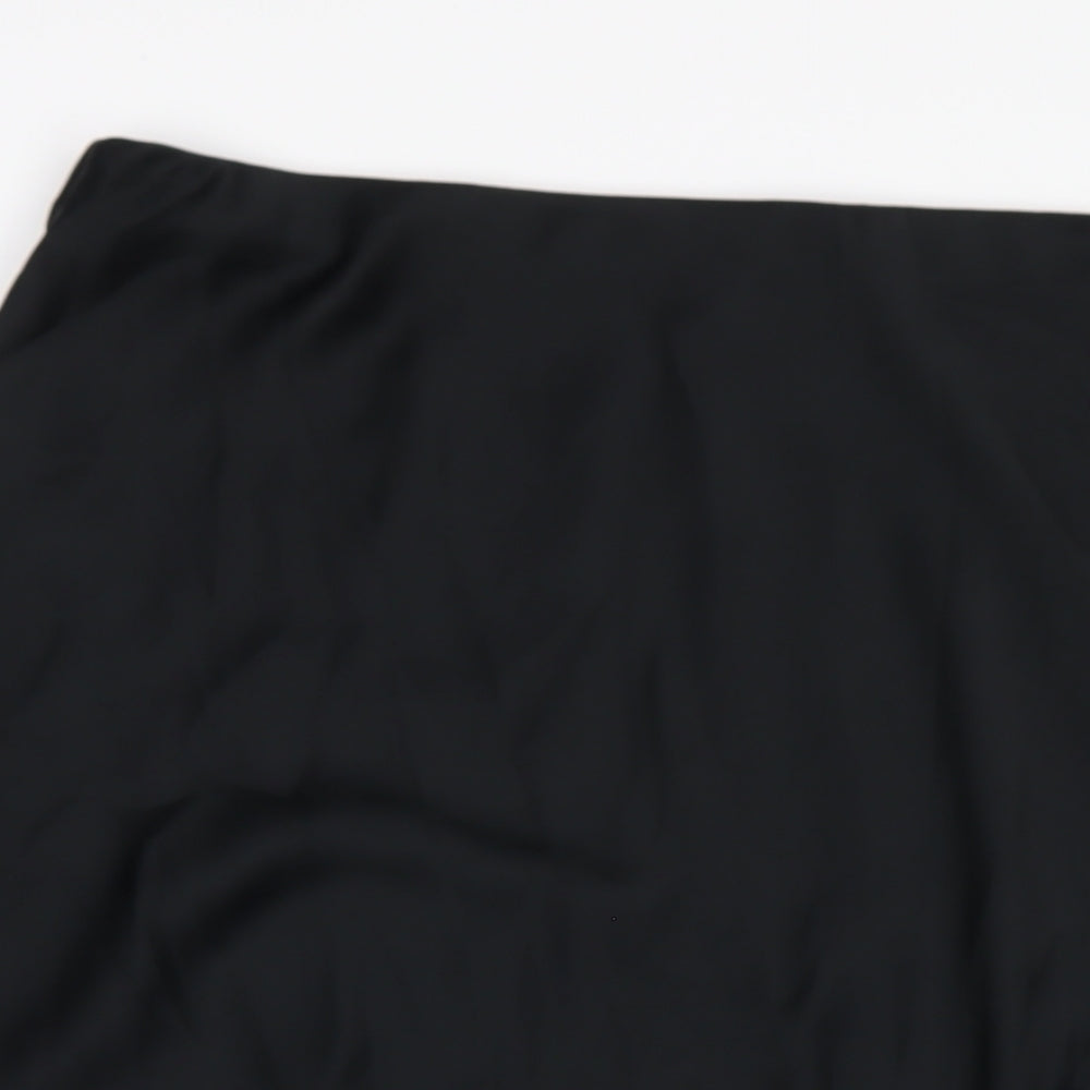 Marks and Spencer Womens Black Polyester A-Line Skirt Size 18