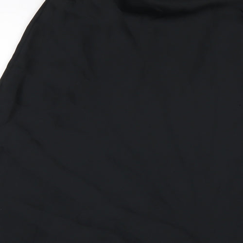 Marks and Spencer Womens Black Polyester A-Line Skirt Size 18