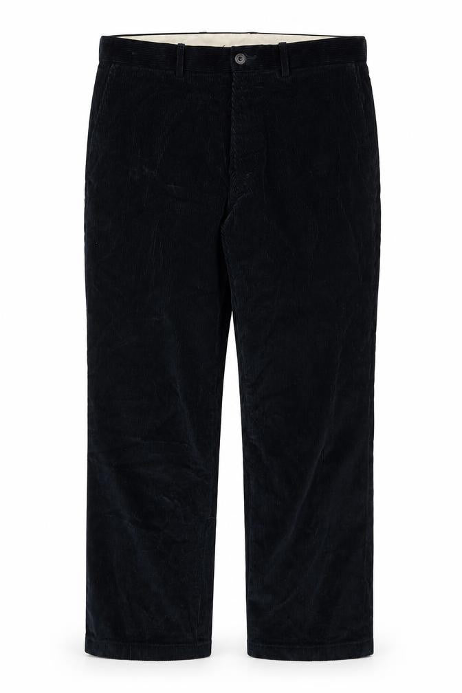 BPH Mens Blue Cotton Trousers Size 36 in L31 in Regular Zip