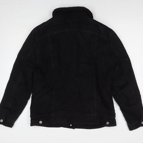 New Look Womens Black Jacket Size 14 Button
