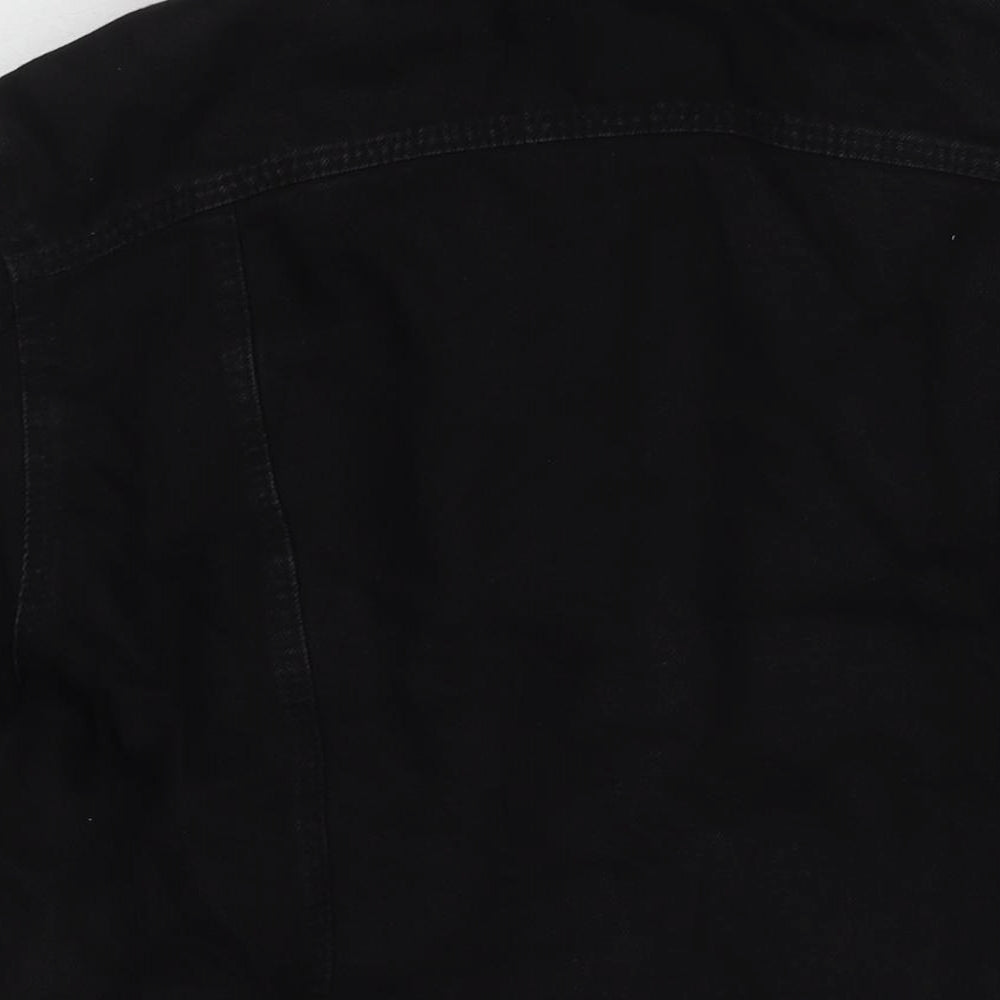 New Look Womens Black Jacket Size 14 Button