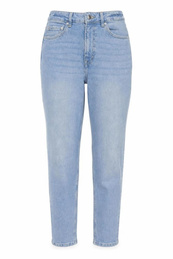 Divided by H&M Womens Blue Cotton Straight Jeans Size 8 L29 in Regular Zip