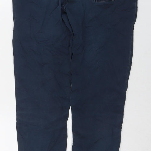 United Colors of Benetton Womens Blue Cotton Skinny Jeans Size 32 in L29 in Regular Zip