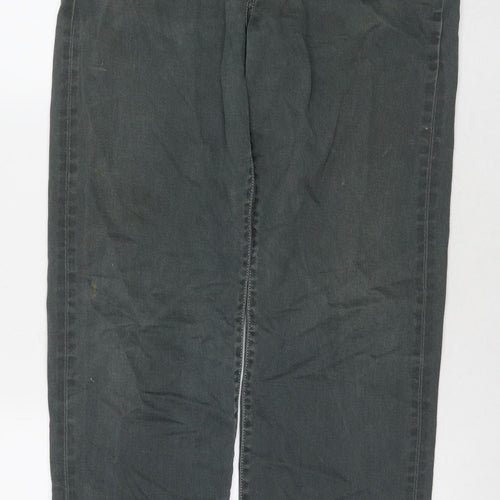 Levi's Mens Green Cotton Straight Jeans Size 30 in L32 in Regular Zip