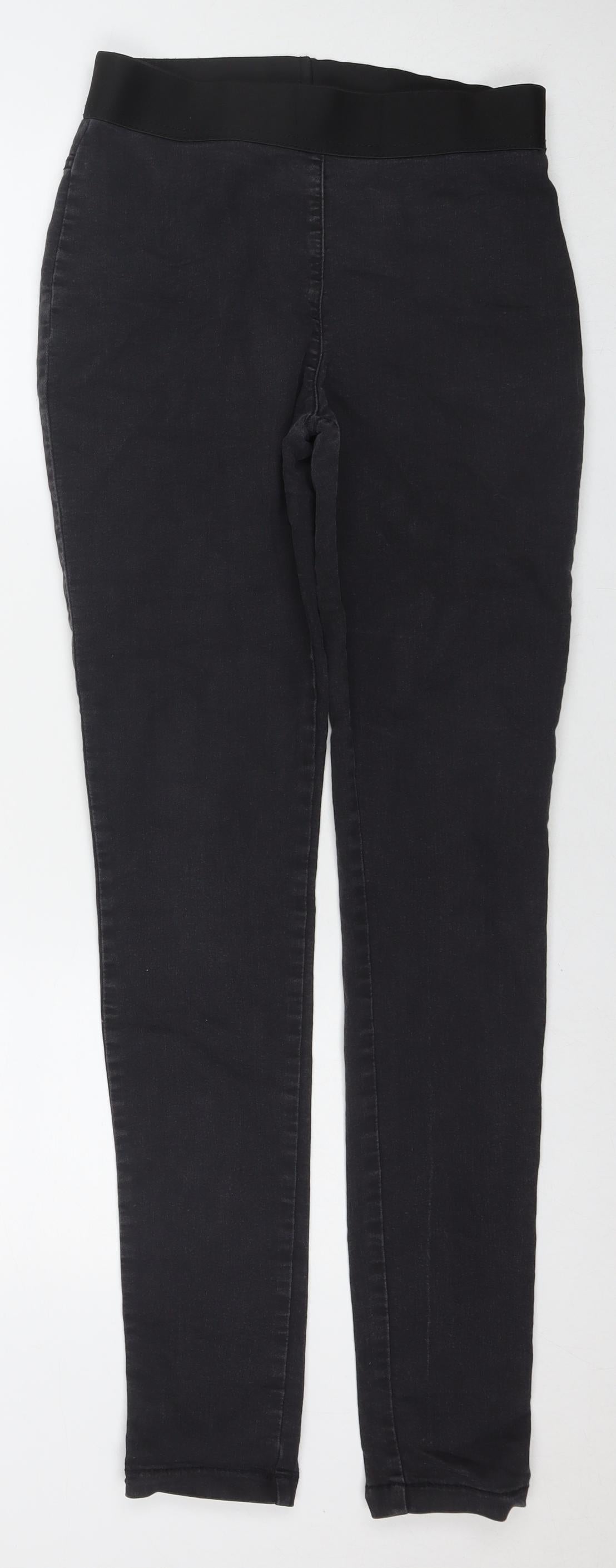 Marks and Spencer Womens Black Cotton Jegging Jeans Size 10 L32 in Regular