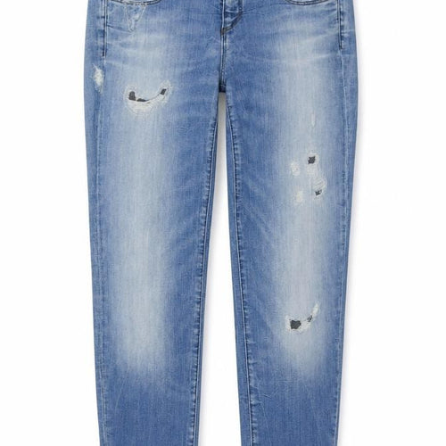 United Colors of Benetton Womens Blue Cotton Skinny Jeans Size 29 in L31 in Regular Zip