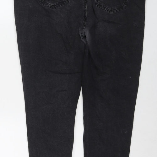 New Look Womens Black Cotton Skinny Jeans Size 18 L26 in Regular Zip