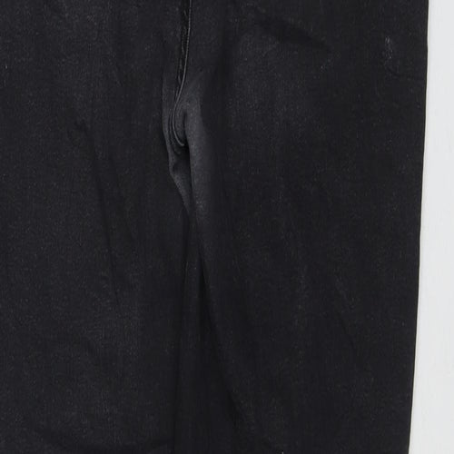 New Look Womens Black Cotton Skinny Jeans Size 18 L26 in Regular Zip