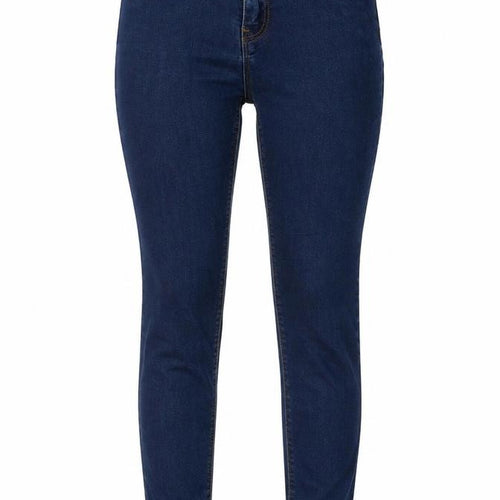 F&F Womens Blue Polyester Blend Skinny Jeans Size 8 L26 in Regular Zip