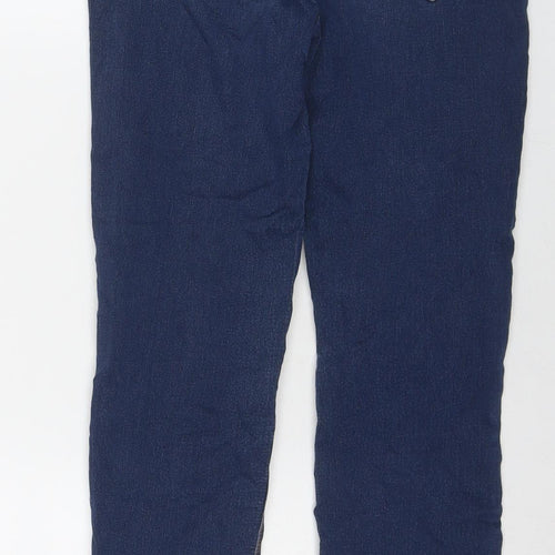 F&F Womens Blue Polyester Blend Skinny Jeans Size 8 L26 in Regular Zip