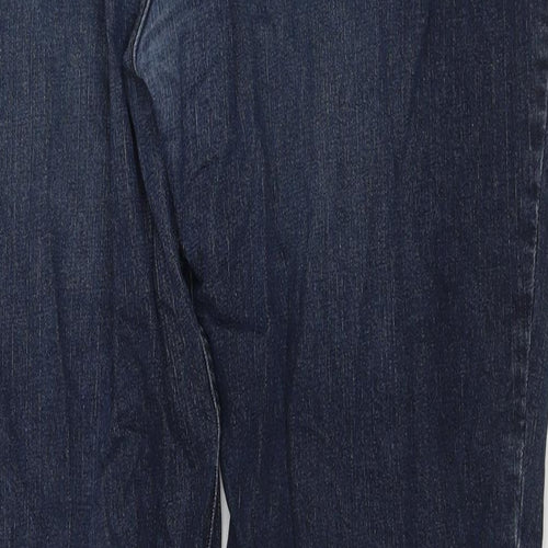 TU Mens Blue Cotton Straight Jeans Size 42 in L32 in Regular Zip