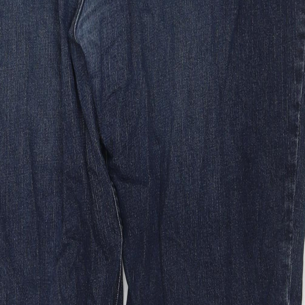 TU Mens Blue Cotton Straight Jeans Size 42 in L32 in Regular Zip