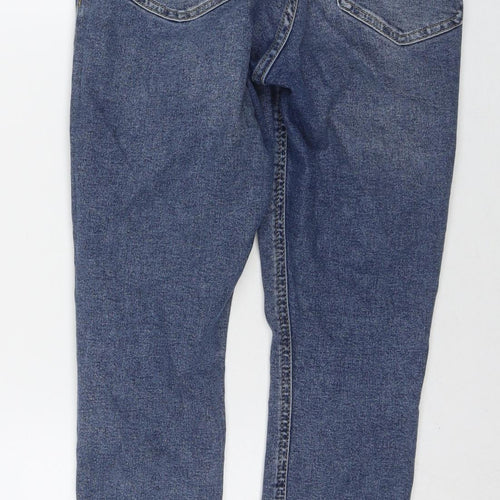 Topshop Womens Blue Cotton Skinny Jeans Size 26 L28 in Regular Zip