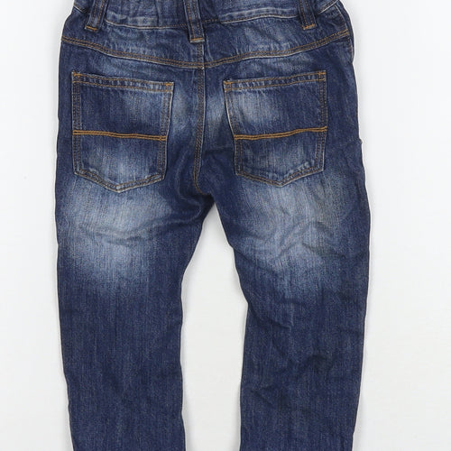 NEXT Boys Blue Cotton Jogger Jeans Size 12-18 Months Snap