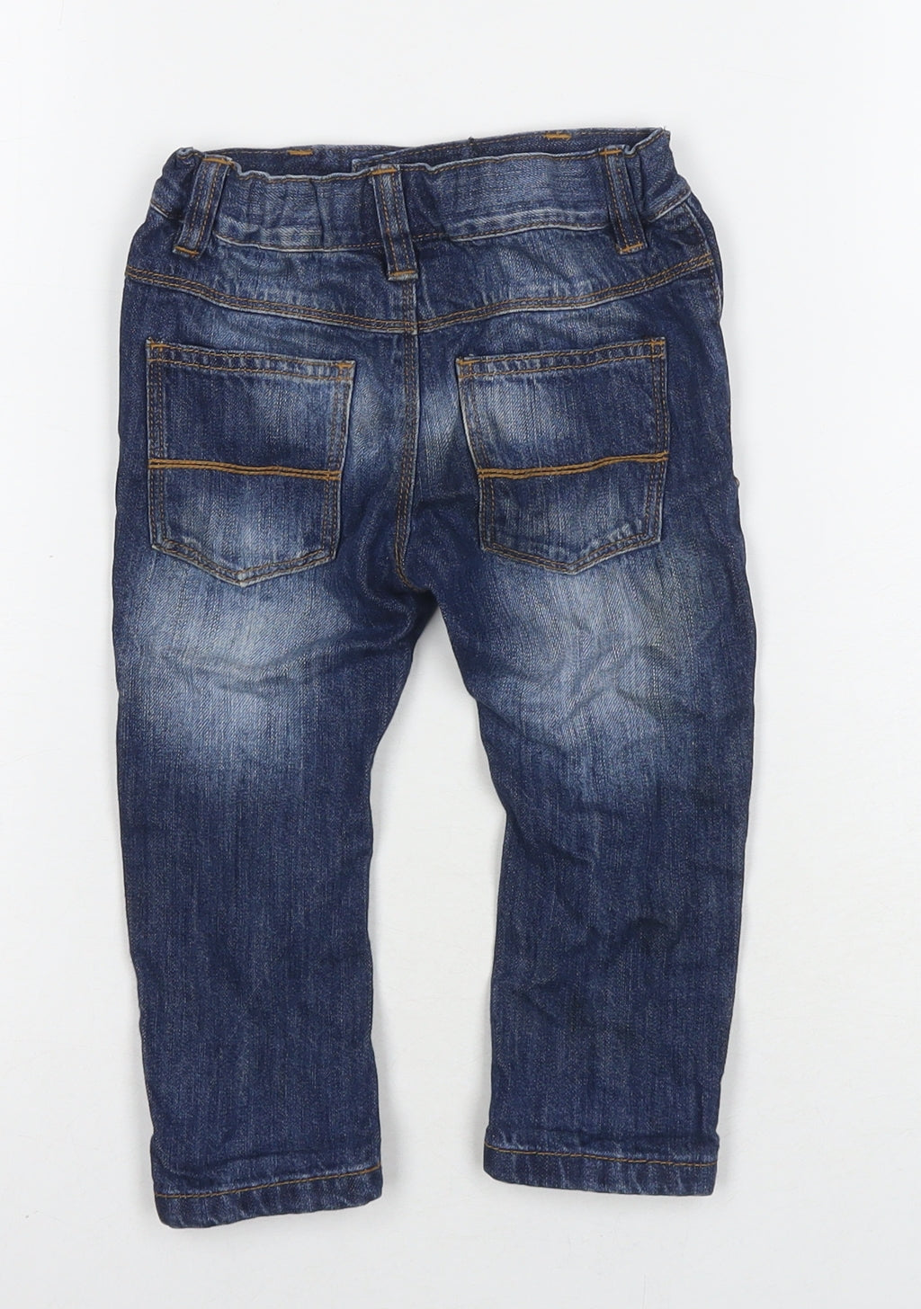 NEXT Boys Blue Cotton Jogger Jeans Size 12-18 Months Snap