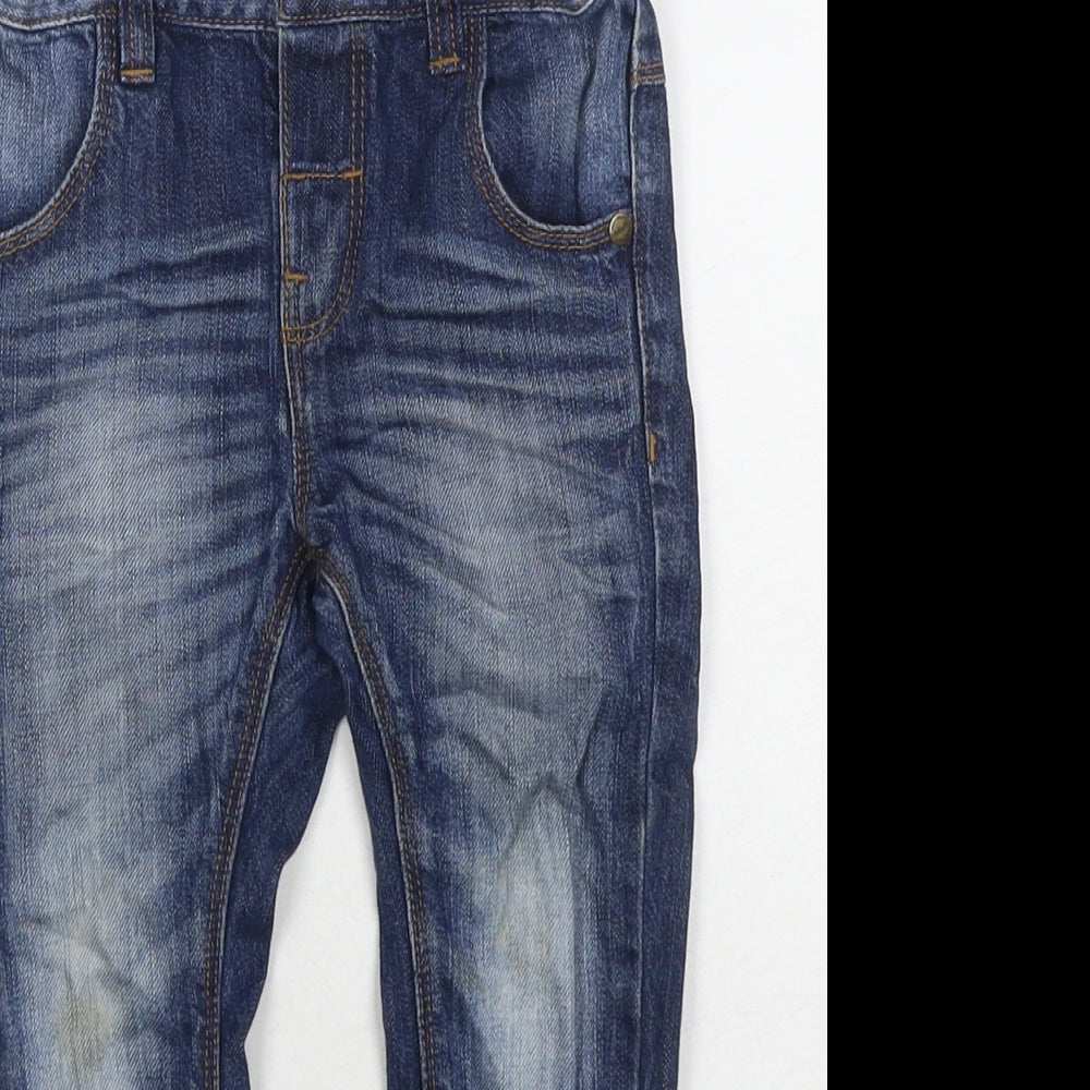 NEXT Boys Blue Cotton Jogger Jeans Size 12-18 Months Snap