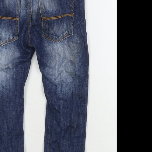 NEXT Boys Blue Cotton Jogger Jeans Size 12-18 Months Snap