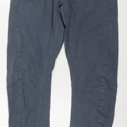 Network Mens Blue Cotton Tapered Jeans Size 28 in L30 in Regular Drawstring