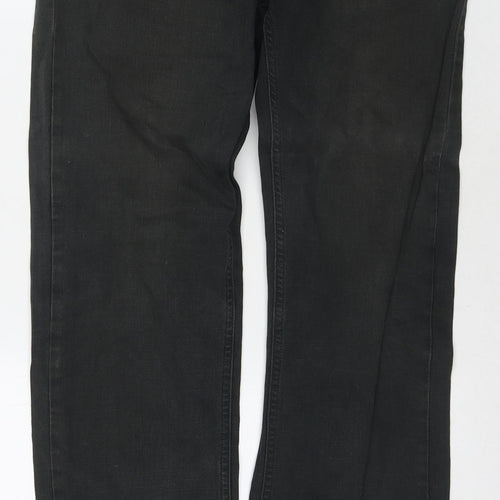 Volcom Mens Grey Cotton Straight Jeans Size 32 in L32 in Regular Zip