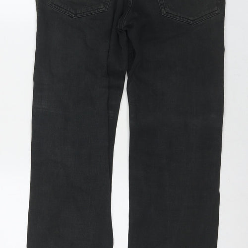 Volcom Mens Grey Cotton Straight Jeans Size 32 in L32 in Regular Zip