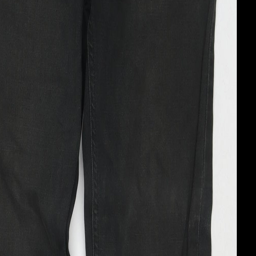 Volcom Mens Grey Cotton Straight Jeans Size 32 in L32 in Regular Zip