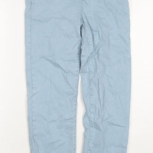 NEXT Womens Blue Polyester Blend Straight Jeans Size 6 L24 in Regular Zip