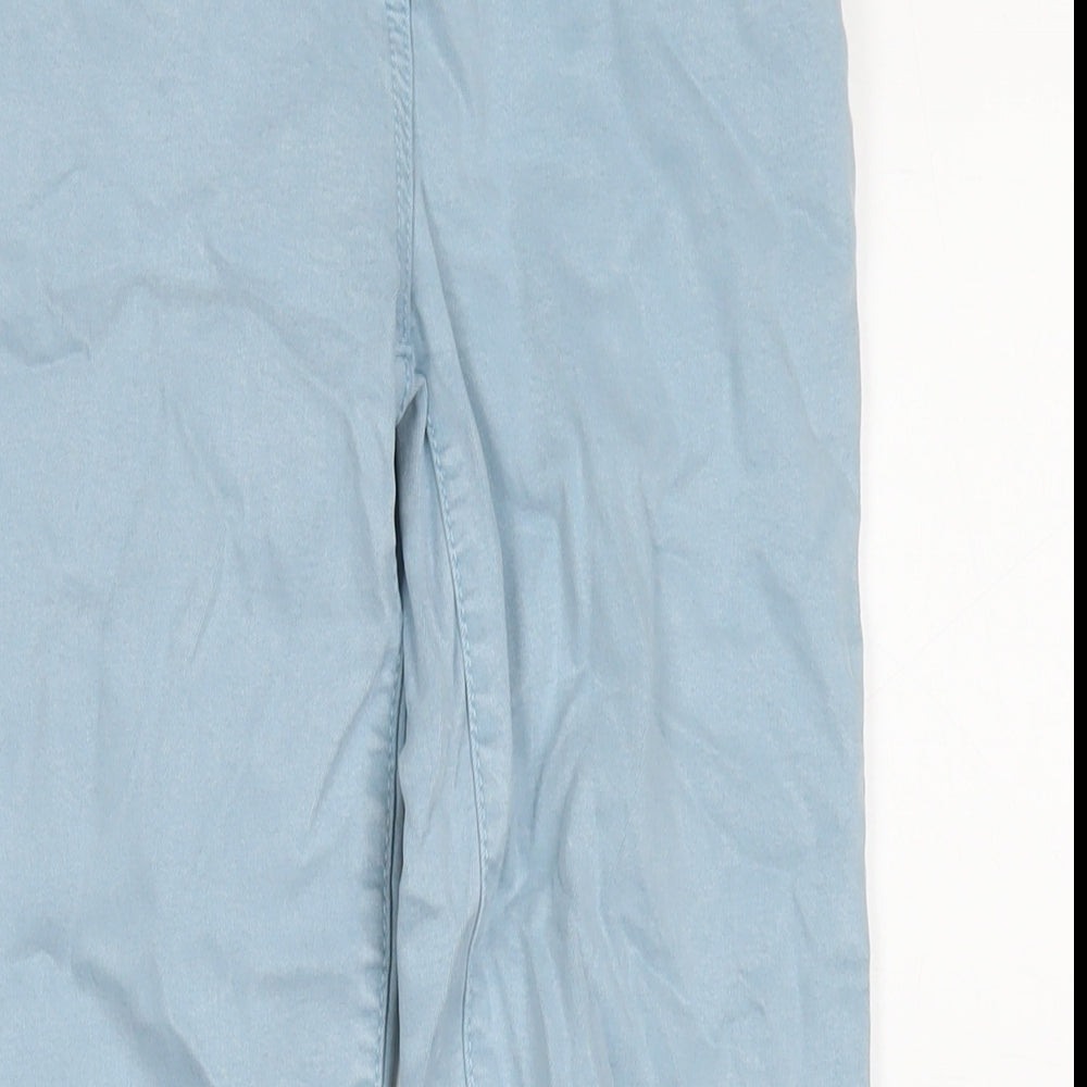 NEXT Womens Blue Polyester Blend Straight Jeans Size 6 L24 in Regular Zip