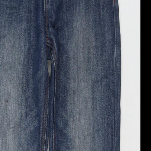 NEXT Boys Blue Cotton Straight Jeans Size 11 Years L25 in Regular Zip