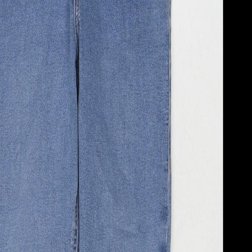Topshop Womens Blue Cotton Skinny Jeans Size 28 in L30 in Regular Zip